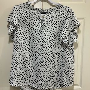 Black & White Polka Dot Blouse